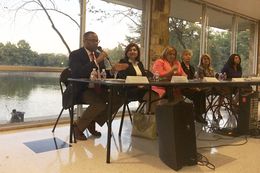 U.S. Rep. Marc Veasey, D-Fort Worth, speaks at a women's conference in Dallas on Oct. 19, 2015.