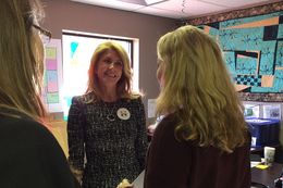 Former state Sen. and Texas gubernatorial candidate Wendy Davis campaigned for Hillary Clinton in Cedar Rapids, Iowa, on Dec. 18, 2015.