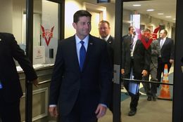 U.S. House Speaker Paul Ryan at the Republican National Committee in Washington D.C. on April 12, 2016.