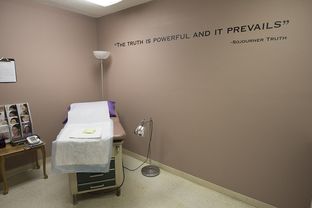 An exam room at ChoiceWorks, formerly Whole Woman's Health Clinic, on June 27, 2016, the day the U.S. Supreme Court struck down portions of HB 2 restricting women's access to abortions in Texas.