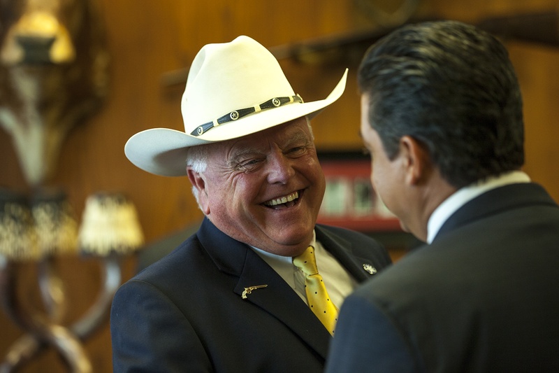 Texas Agriculture Commissioner Sid Miller in his office in Austin, Sept. 14, 2016.