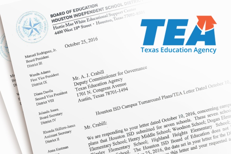 Houston ISD trustees admonish TEA for delaying campus turnaround plan implementation.