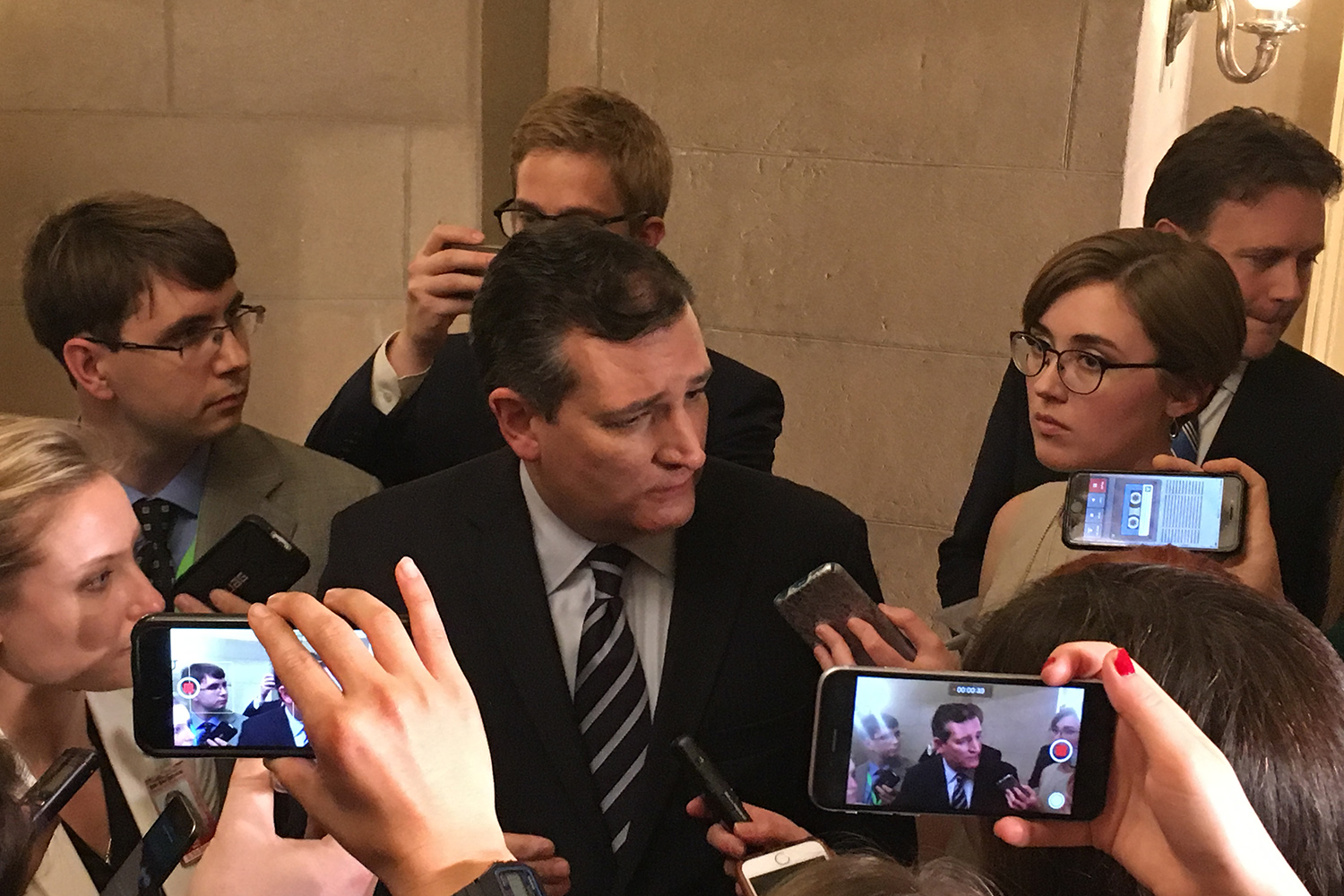 Speaking to reporters after President Donald Trump's address, U.S. Sen. Ted Cruz said the address 