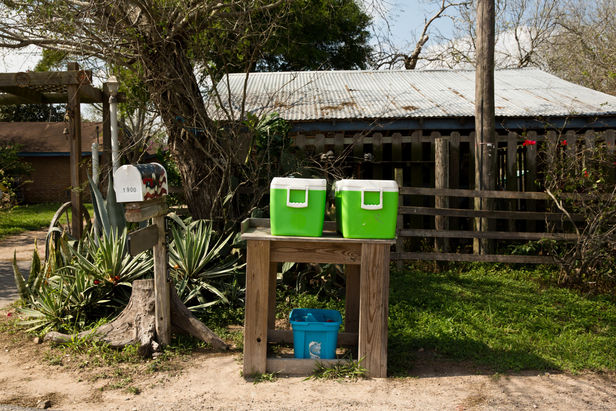 Taylor leaves out food and water for border crossers, but always reports them to Border Patrol.  