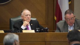 Texas House Pensions Committee Chairman Dan Flynn, R-Canton, listens to testimony on April 3, 2017.