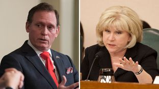 House Appropriations Chairman John Zerwas, R-Richmond, and Senate Finance Chairwoman Jane Nelson, R-Flower Mound.