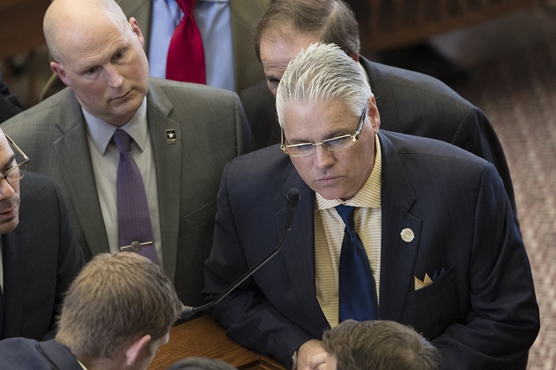 State Rep. Dan Huberty, R-Houston, discusses a bill in the Texas House on May 3, 2017.
