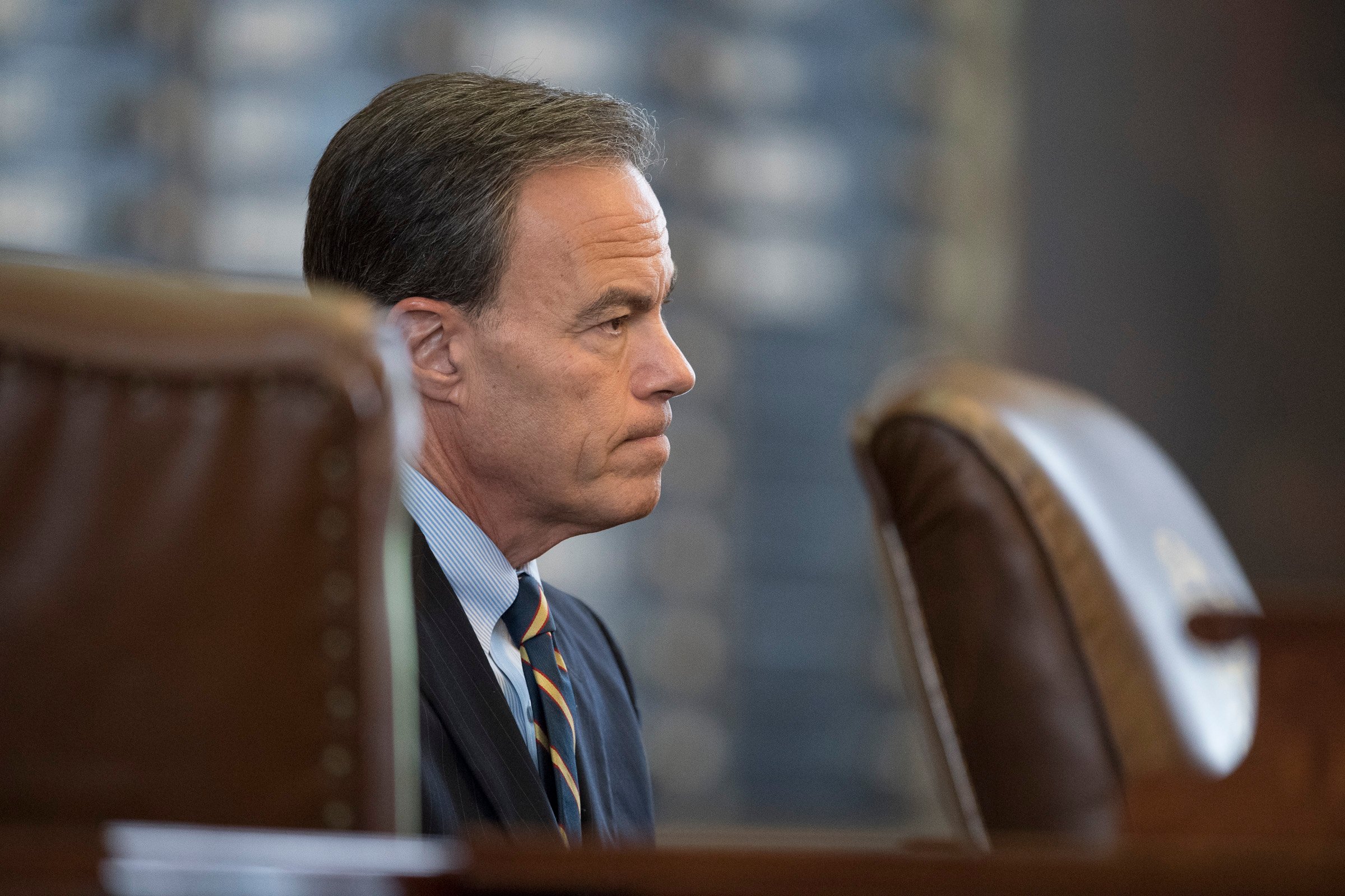 3:42 p.m. House Speaker Joe Straus looks on as lawmakers struggle to get through a mountain of bills.