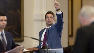 State Rep. Jeff Leach, R-Plano, is shown voting on the House floor on May 17, 2017.