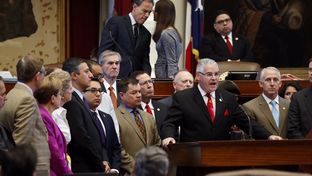 State Rep. Dan Huberty, R-Houston, chairman of the House Public Education Committee, speaks about his school finance bill on May 24, 2017. 