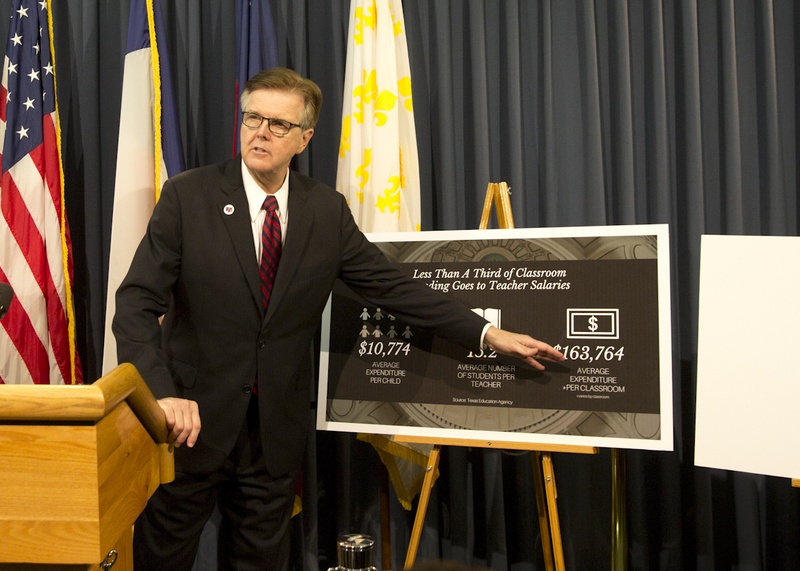Lt. Gov. Dan Patrick proposes millions for teacher bonuses and retirement - Texas Tribune