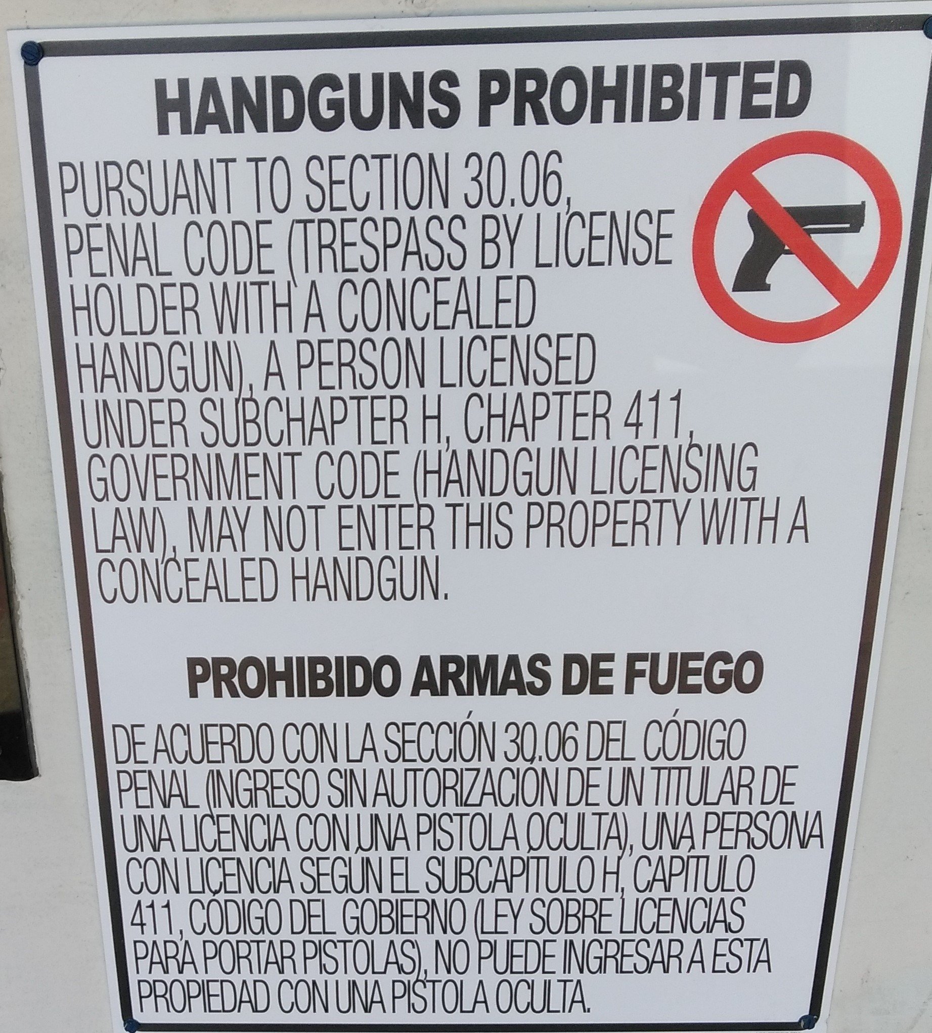 The Dallas County Community College District posted more than $20,000 in signage related to campus carry laws.