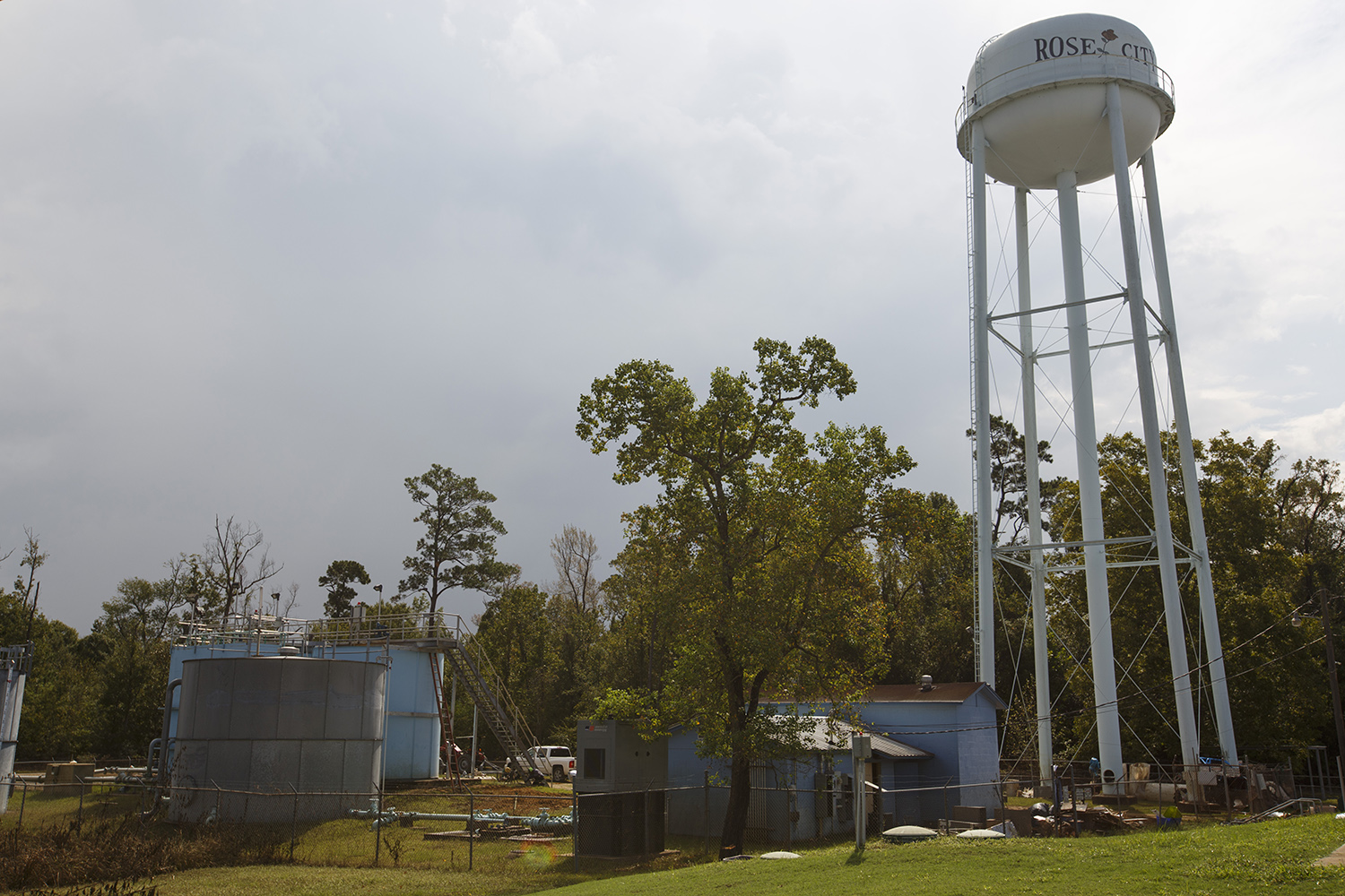 After Hurricane Harvey, flood waters from the Neches River, hit Rose City, a small community of about 500 people near Beaumont. The river crested at a record breaking 19 feet. Along with nearly every home in the area, the city’s water system was inundated in the post-Harvey flooding, and residents are still without running water.