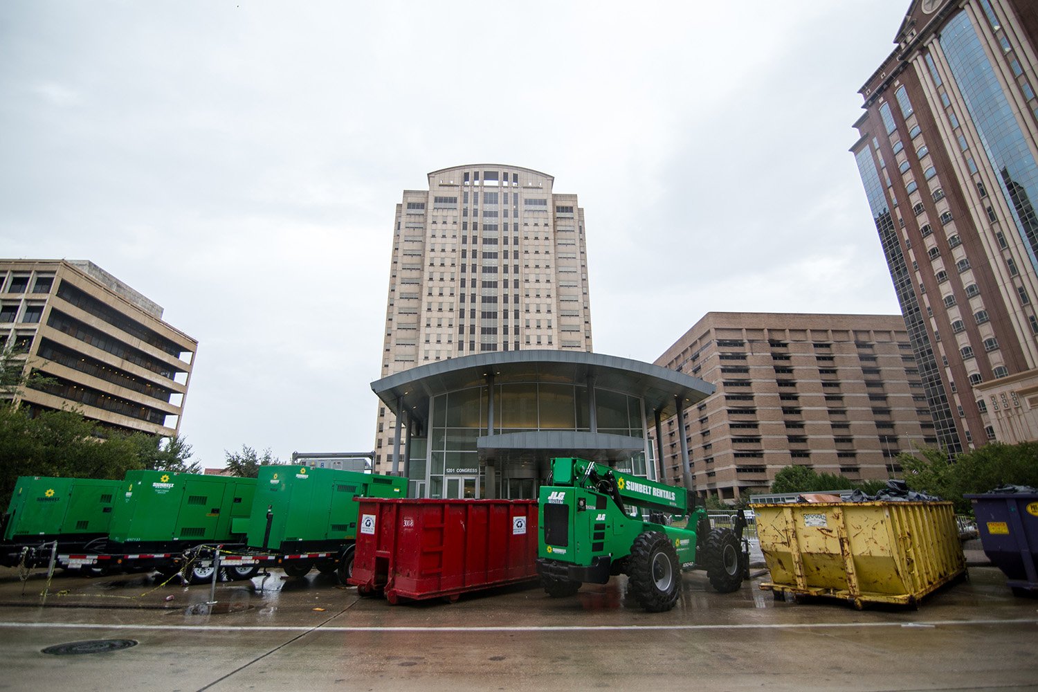 Harris County's jury assembly building was damaged so severely during Hurricane Harvey that officials say it may not even be repaired.