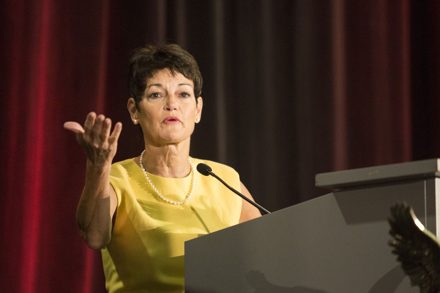 State Sen. Donna Campbell, R-New Braunfels, speaks at the Texas Federation of Republican Women Convention in Dallas, Texas, on Oct. 20, 2017.