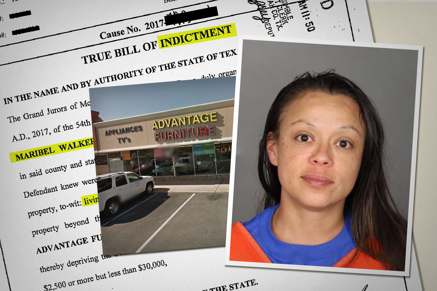 Maribel Walker rented bedroom and living room furniture in April 2015. When she forgot to make payments and failed to return the furniture for more than a year, she was arrested, jailed and now faces felony prosecution. 