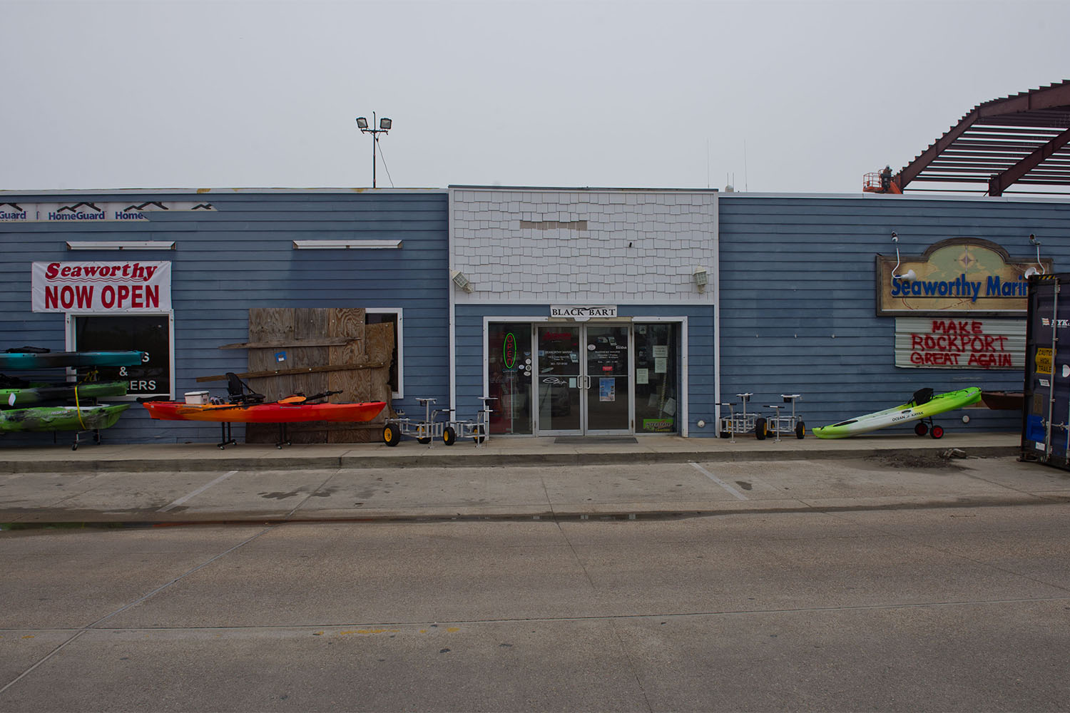 Seaworthy Marine in Fulton in February 2018, about a month after it reopened following Hurricane Harvey.