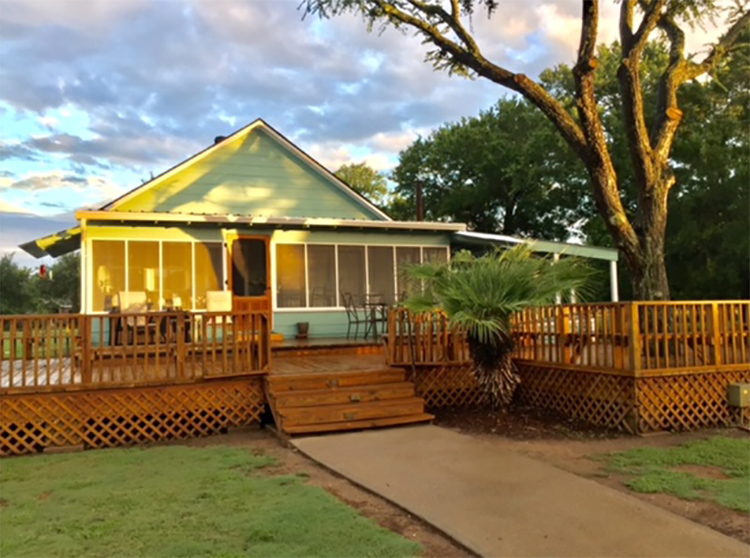 The Wharton home of Randa Langerud before Hurricane Harvey. After five feet of water flooded their home, Langerud and her husband lost everything and their home had to be demolished because they couldn't afford to elevate.