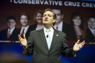 Ted Cruz speaking at the state Republican convention on June 9, 2012.